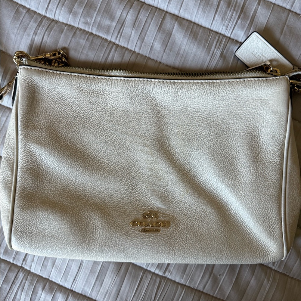 Coach bag - crossbody or wristlet - cream